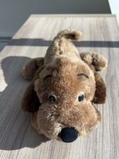 Vintage 1973 R Dakin  Co 10" Drooper Dog BROWN Plush Stuffed Puppy Dog Weighted