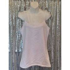Sonoma Goods For Life The Everyday Cami White Tank Top Large Adjustable Straps