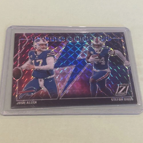 2023 Panini Zenith Football Blue Josh Allen / Stefon Diggs #3
