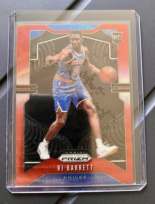 Panini Prizm 19-20 RJ Barrett New York Knicks #250 RC Ruby Wave Prizm - NEW