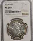 1904-O PL PROOF LIKE MORGAN SILVER DOLLAR, NGC MS-63PL