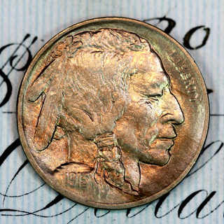 1913 P TYPE 2 SOLID GEM BU MS BUFFALO NICKEL FROM ORIGINAL COLLECTION