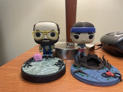 Funko Pop! 3D printed Eleven and Murray Stranger Things  Custom bases included