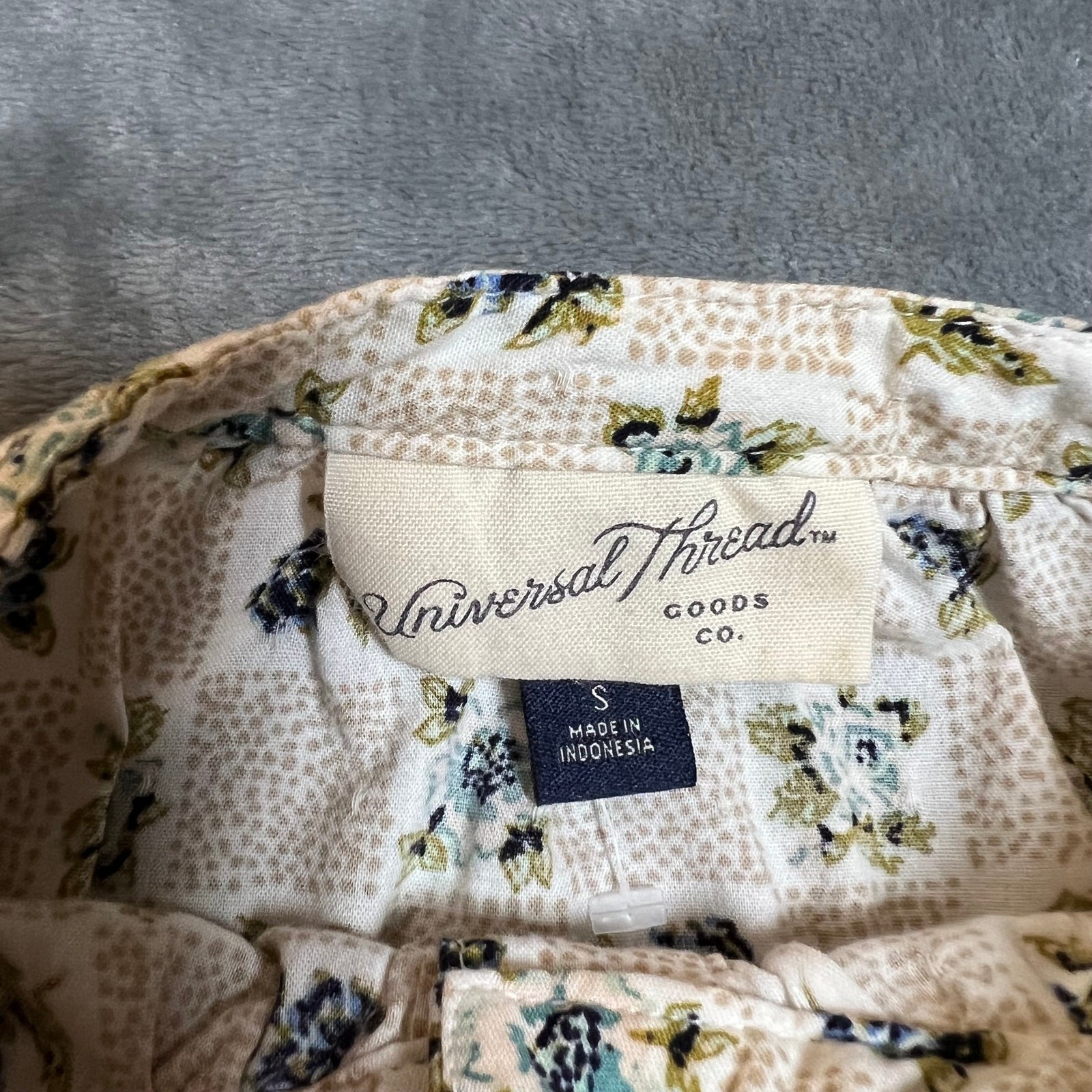 Universal Thread Floral Checkered Print Blouse Re… - image 7