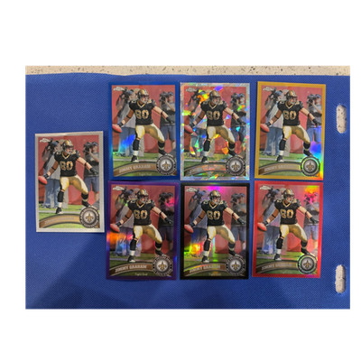 Topps 2011 Topps Chrome Jimmy Graham #76 Saints Parallel Lot (7)
