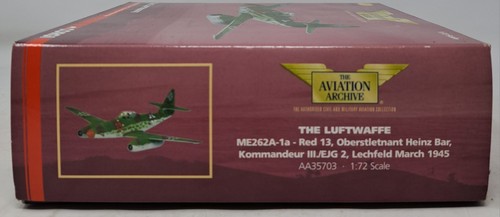 The Aviation Archive 1945 The Luftwaffe ME262A-1a-Red 13 AA35703 1.72 Scale - Picture 3 of 3