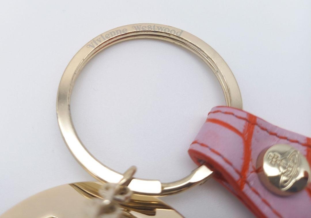 小物 Vivienne Westwood DEBBIE KEYRING Vivienne Westwood Keyring DEBBIE 3D ORB Bag Charm Gold pink