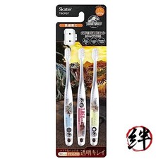 Toothbrush for Preschoolers Soft Clear 3 Pieces Jurassic World TBCR5T-A