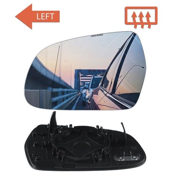 Heizbarer Konvexer Spiegelglas Links FüR Audi A3 8P 2010-2012 8K0 857 535A-image