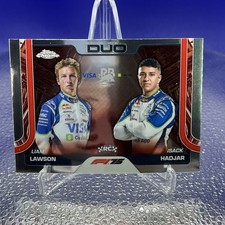 2025 Topps Chrome Formula 1 RC F1 Duo Cards #169 Liam Lawson Isack Hadjar