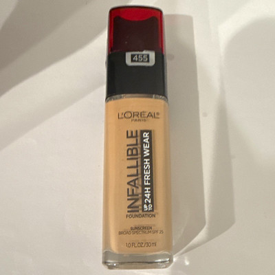 L'Oréal Paris Infallible 24H Fresh Wear Liquid Foundation SPF 25 Shade 455
