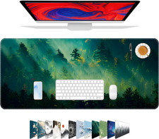 Mouse Pad,Office Desk Mat Large Gaming Keyboard Pad Durable Stitched Edges Washa