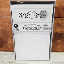 Gartner Studios 50 Count Cutout Hearts Wedding Invitation Kit Print At Home New