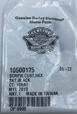 Harley Davidson Genuine Black Hex Socket Screw 10500125