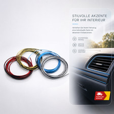 Flexible 5m Deko-Streifen für Auto Innen/Außen Zierleisten Chromleiste