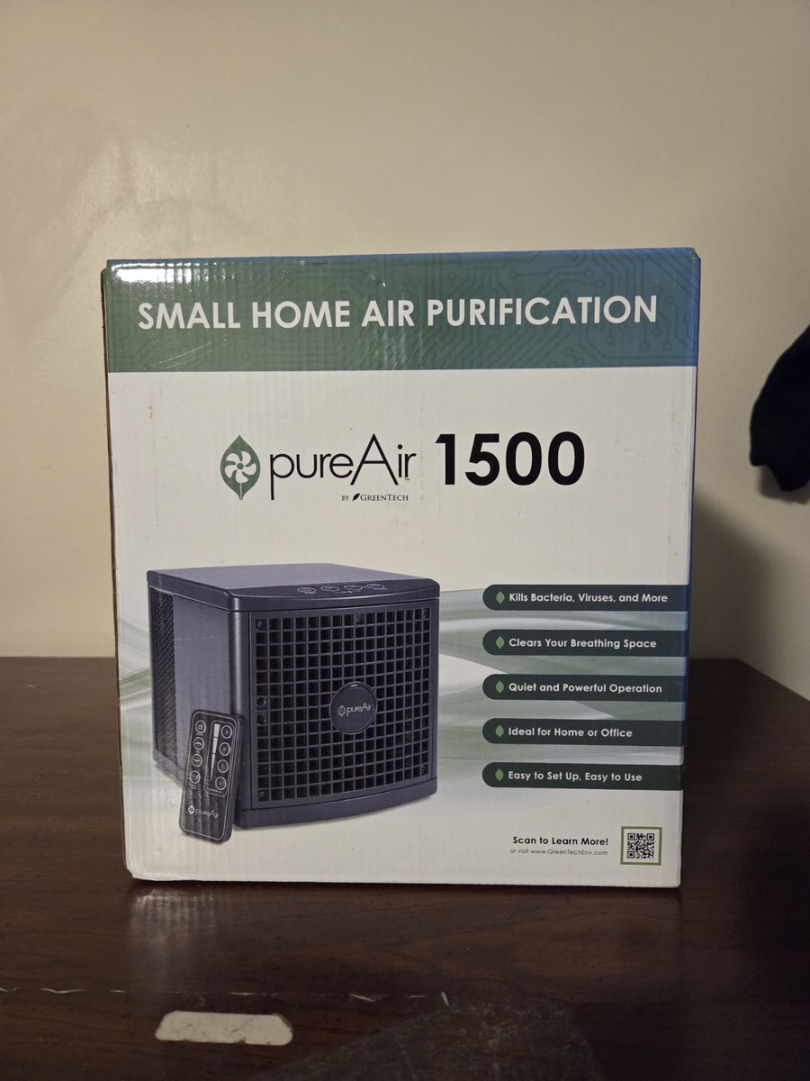 Greentech pureAir 1500 Small Home Purifier Black for sale online