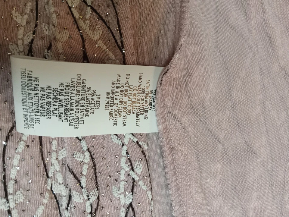 Alex Evenings 双套夹克和背心 XL 码贝壳粉色/在线售罄 — 第 3/4 张图片