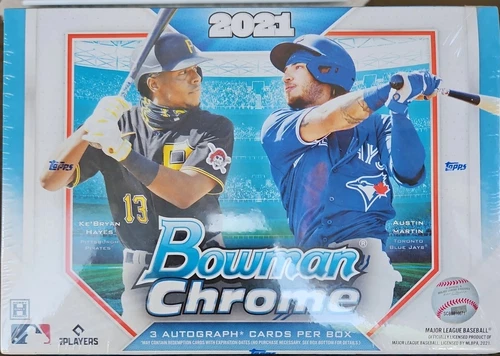 2021 Bowman Chrome Baseball HTA Box - Factory Sealed (3 Autos)