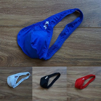 Men's T Back G string Underwear Unilateral Tie T Pants Low Waist Sexy Thong