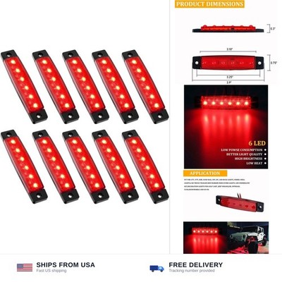 PSEQT 10 Pcs LED Rock Strip Lights Car Underglow Wheel Fender Well Lighting K...