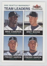 2003 Fleer Tradition Team Leaders Mike Cameron Bret Boone Freddy Garcia #26 0q3