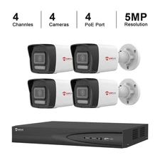 Anpviz 4CH 5MP IP Security Camera System, 4PCS IP Cameras Outdoor 4 PoE Port NVR