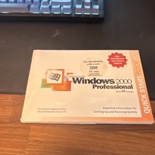 Microsoft Windows 2000 Professional Quick Start Guide Start Here Booklet