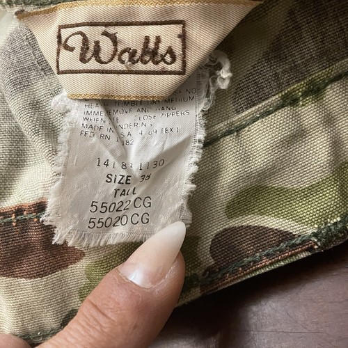Vtg Walls Camo Duck Frog Pants Repaired Thrashed Grunge ~Read Description Sz 38 - Picture 6 of 7