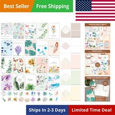 20 Pack 5X7In Textured Sympathy Cards with Envelopes, 20 Unique Designs