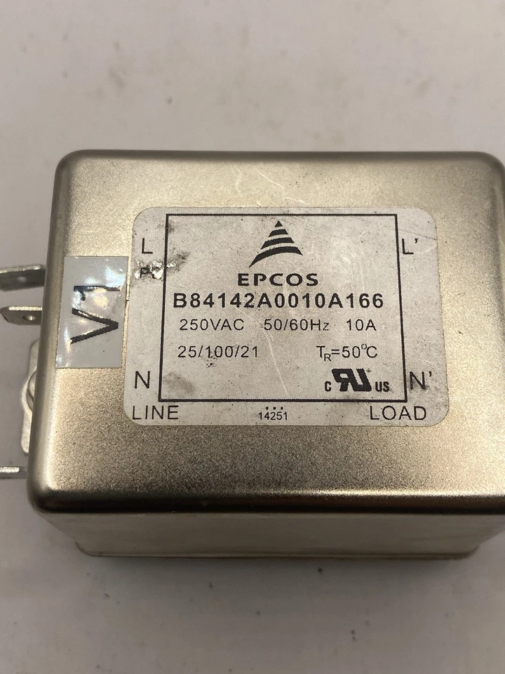 epcos b84142a0010a166 Power Line Filter 2-Leiter EMV-Filter 10A, 250vac 50/60Hz - Image 2 of 4