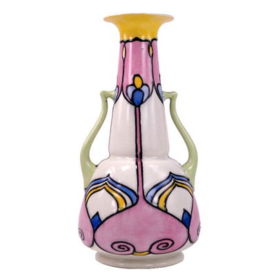 Minton Secessionist Pottery Vase No8 Arts Crafts John Wadsworth H25cm Circa 1902