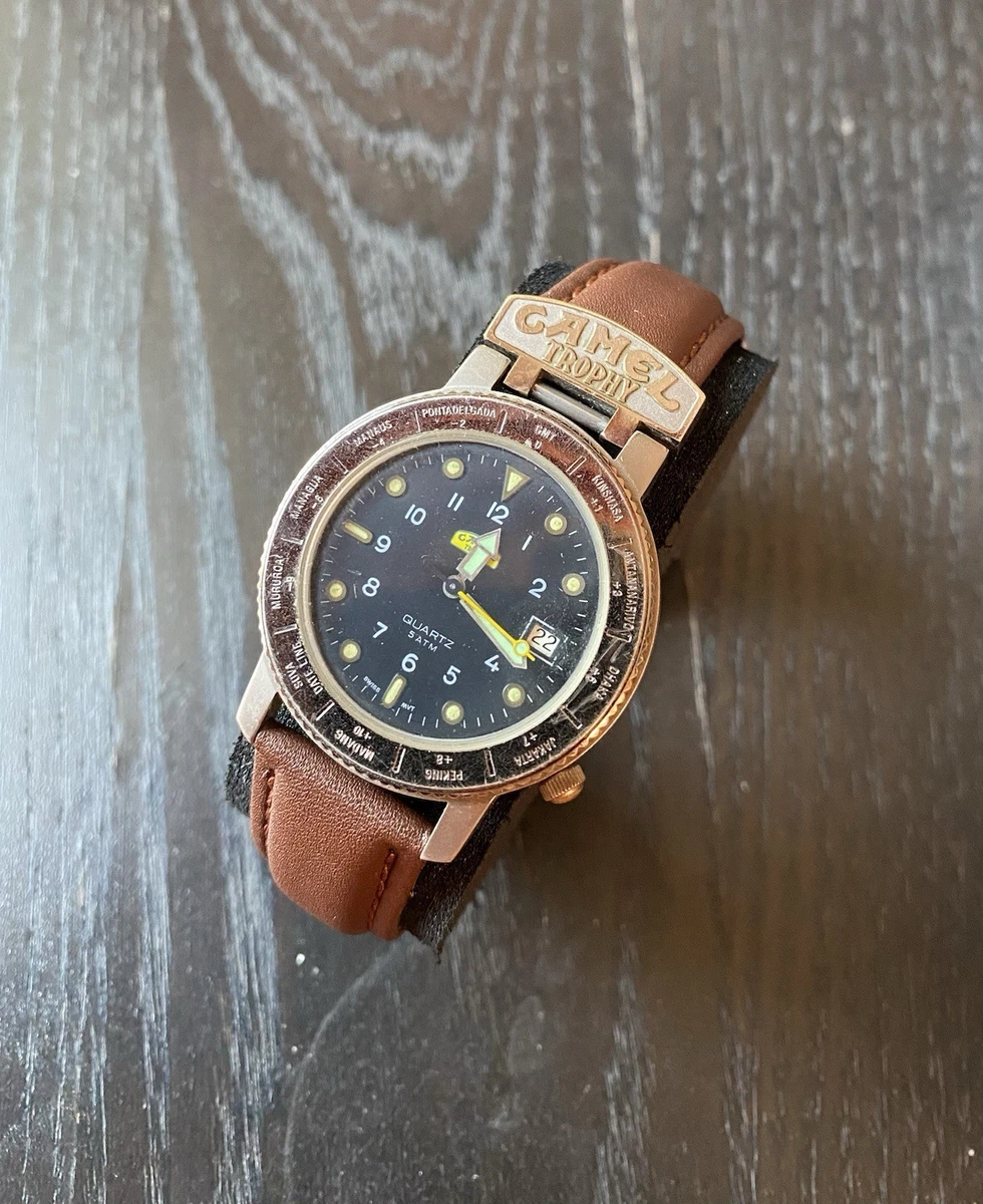 Montre Camel Trophy Chronograph Vintage - Collection NOS - Suisse - Années 90 - Neuf Avec étiquettes