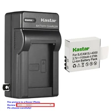 Kastar Battery AC Wall Charger for SJCAM SJ4000B & SJCAM Qumox BoomYours