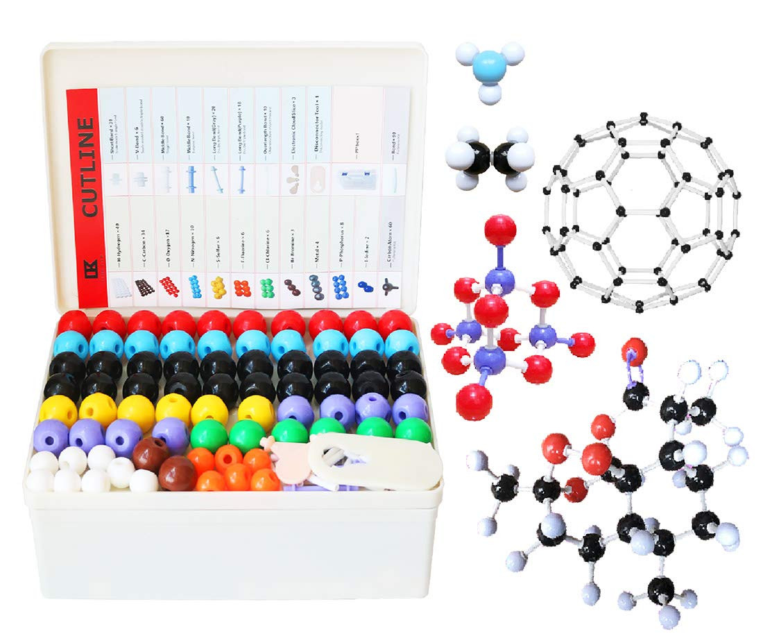 Chemistry Molecular Model Kit (444 Pieces), Student or Teacher Set for Organic a
