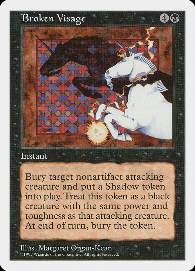 1x Broken Visage - LP - 5th Edition - SPARROW MAGIC mtg
