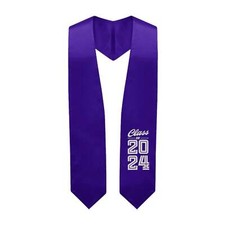 Endea Graduation Purple Class of 2024 Graduation Stole/Sash