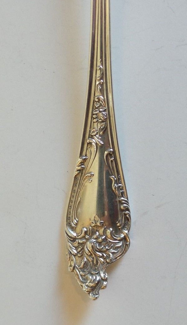 MECHANICS SILVER CO. STERLING SILVER LETTUCE FORK, "ALTAIR" PATTERN, 45 grams