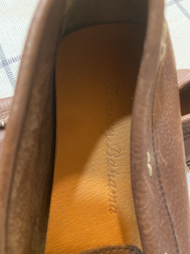 Tommy Bahama Mens Brown Pagota Pebbled Leather Slip On Driving Loafers Size 10 M - Picture 2 of 7
