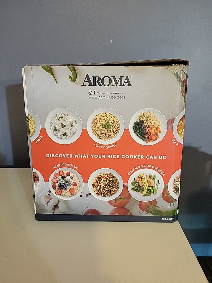 Aroma 8 Cup Rice Cooker Stainless Steel ARC904SB eBay