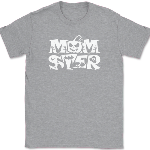 T-Shirt Momster lustig Halloween Monster Mama Mutter Geist Tricker Leckerbissen T-Shirt - Bild 2 von 10
