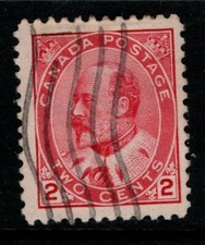 Canada 1903 1912 King Edward VII 2c Two cents rose carmine SG177 Used