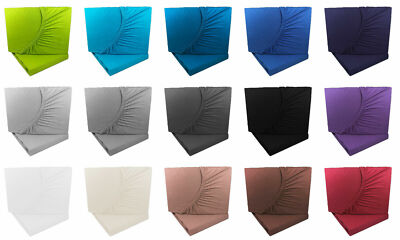 Doppelpack Topper Spannbettlaken 180x200 - 200x200cm Jersey Laken Boxspringbett