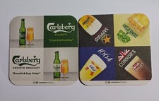 Sottobicchiere tappetino birra MALESIA CARLSBERG 2024 Sapporo Kronenbourg Somersby Conner's