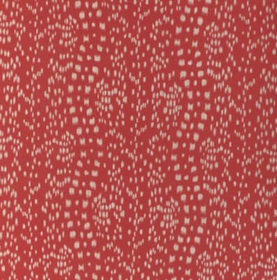 BRUNSCHWIG & FILS FABRIC 'LES TOUCHES REVERSE -RED' 4.5 METRES 100% Cotton