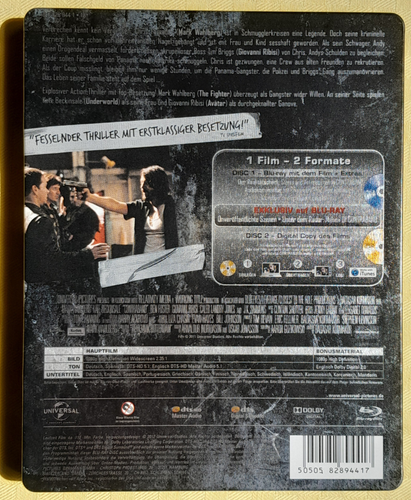 MARK WAHLBERG: CONTRABAND (2012) - STEELBOOK BLU-RAY Audio UK DE + BLU-RAY ITALY - Foto 5 di 12