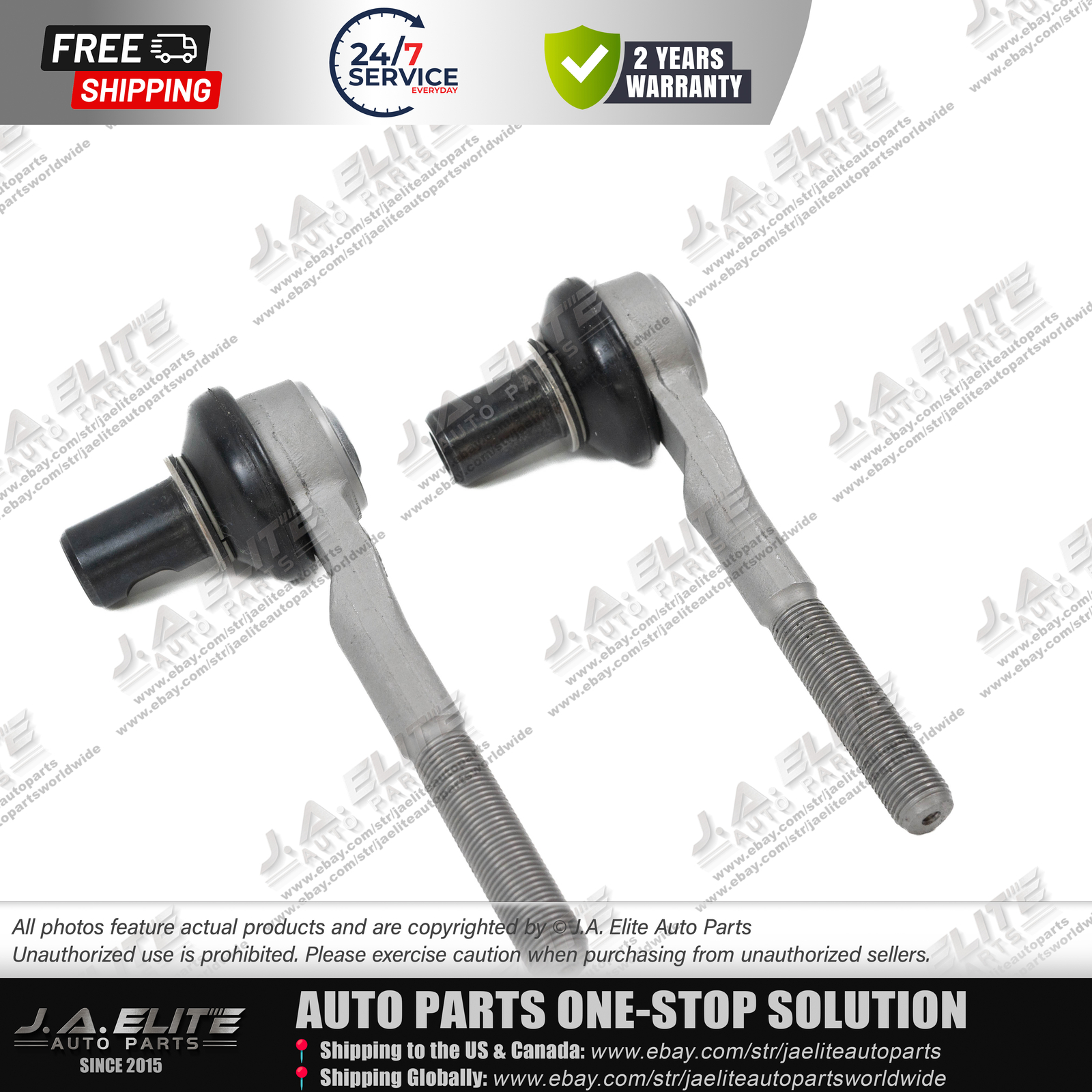 2pcs Front Outer Tie Rod Ends for Bentley Continental Flying Spur 4E0419811E