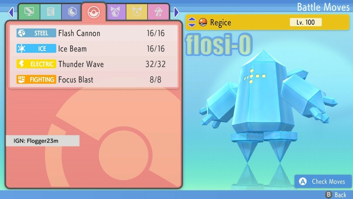 6IV Shiny Regice Brilliant Diamond and Shining Pearl | eBay