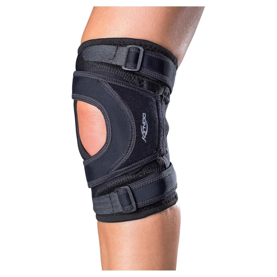 DonJoy Tru Pull Lite X Large Left Leg Black Knee Brace with Pull Straps