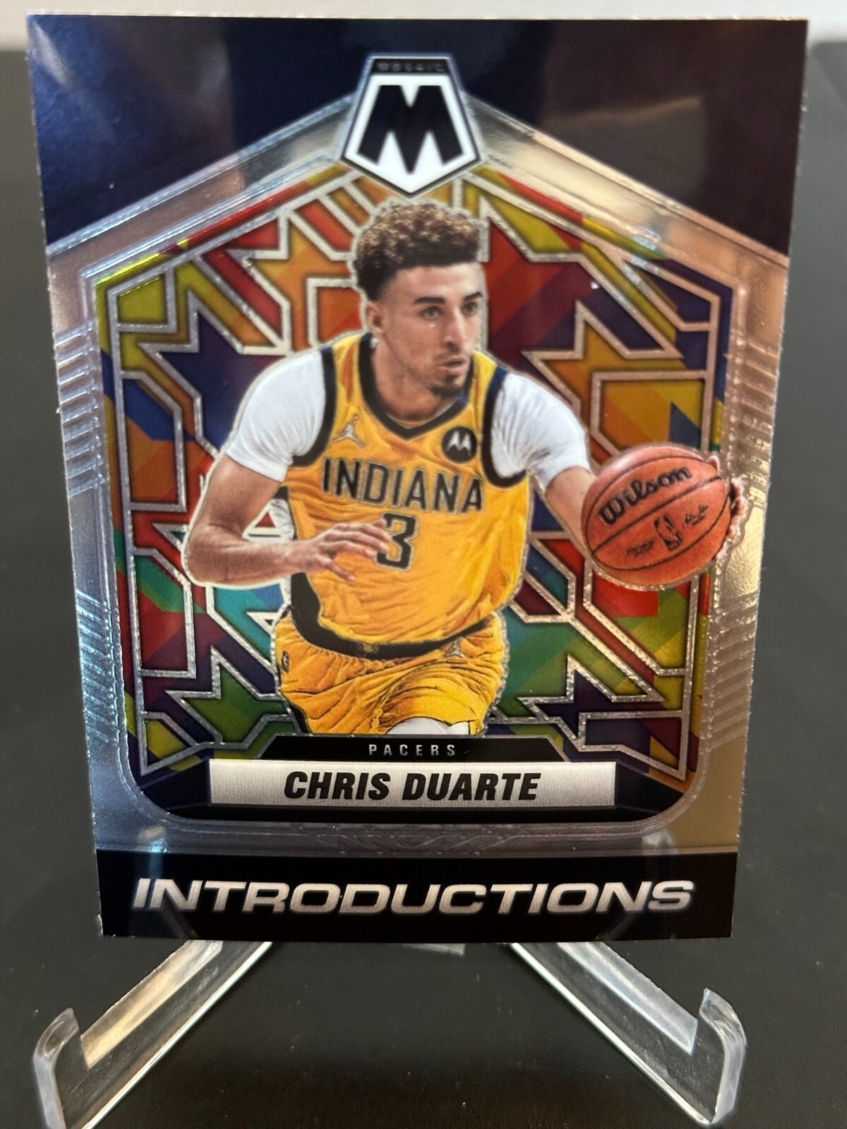 2021 Mosaic Chris Duarte Rookie Introductions #10 Pacers E16