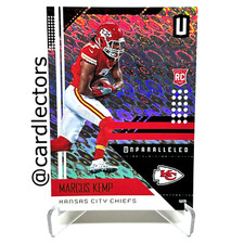 2018 Panini Unparalleled Football MARCUS KEMP #99 RC Flight Parallel SP CHIEFS
